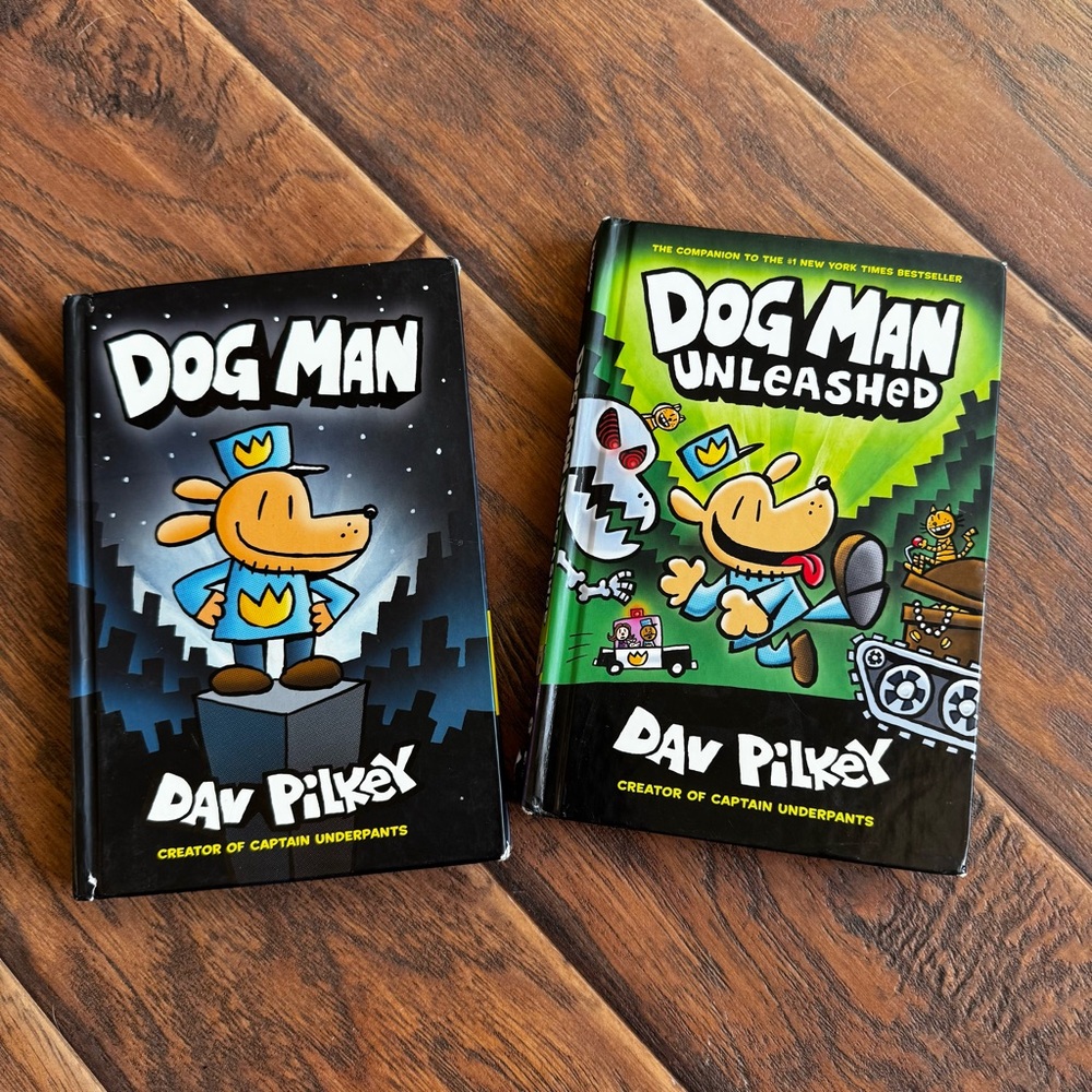 Dog Man & Dog Man Unleashed - Book #1 and #2 in Dog Man Series